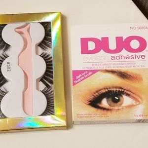 eyelashes & DUO glue bundle $10